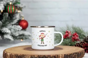 Personalised Christmas Enamel Mug