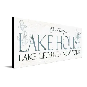 Personalized Family Lake House Sign
