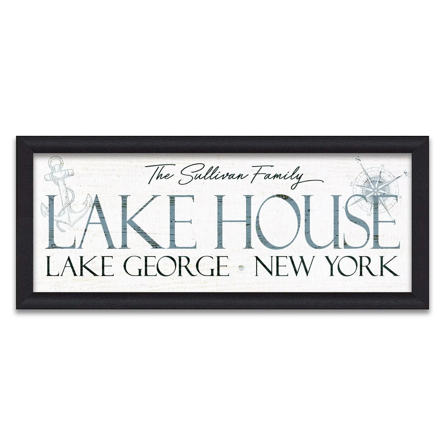 Personalized Family Lake House Sign