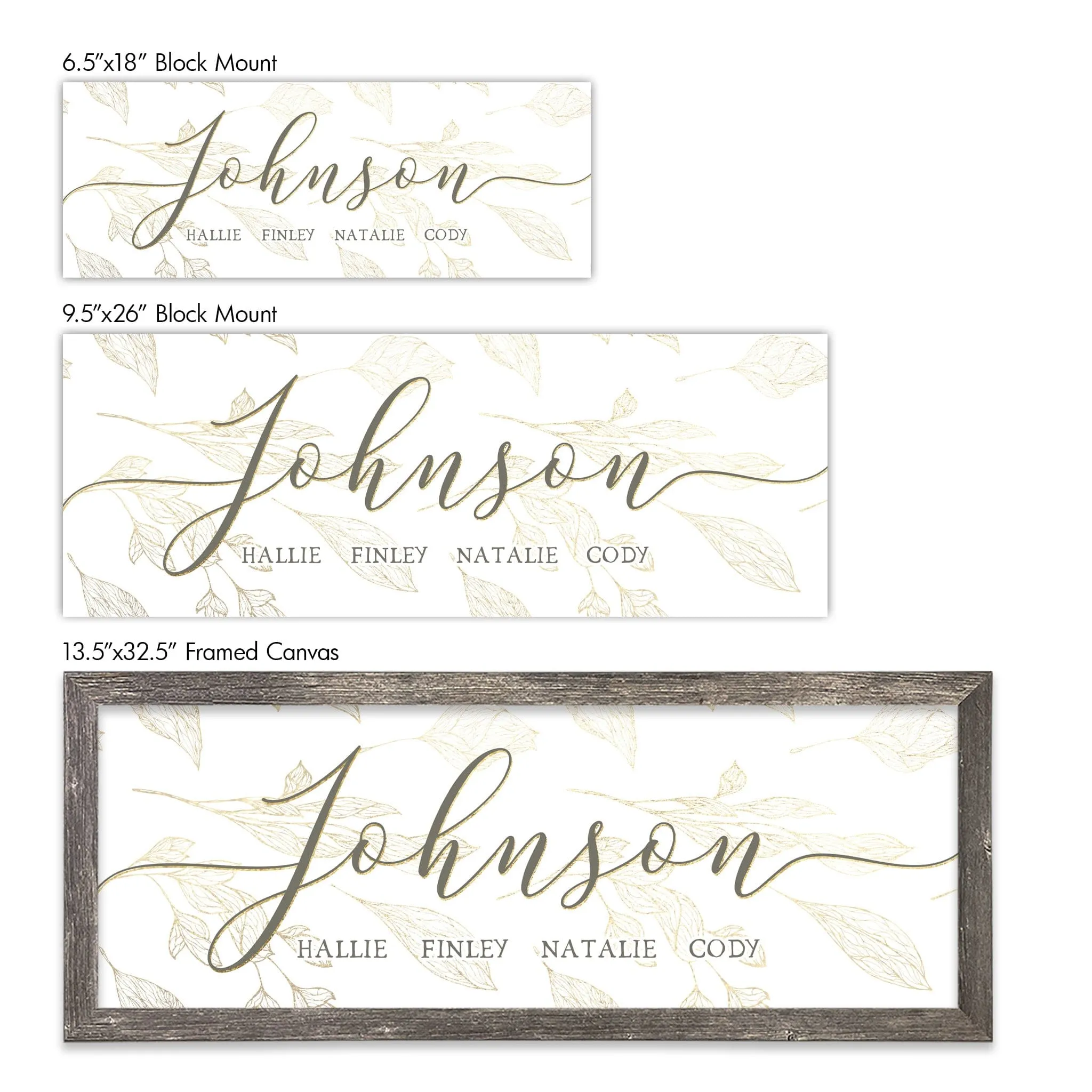 Personalized Farmhouse Script Art