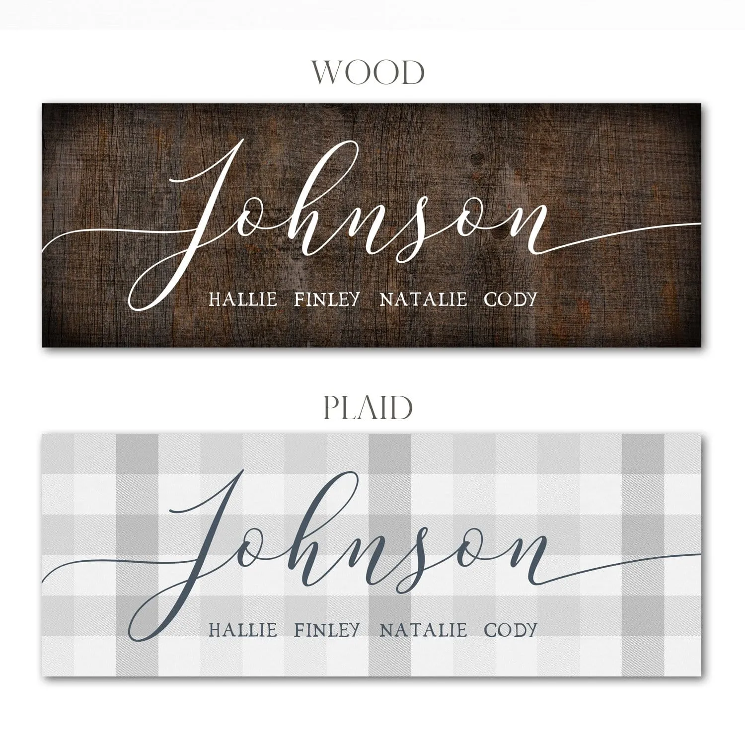 Personalized Farmhouse Script Art