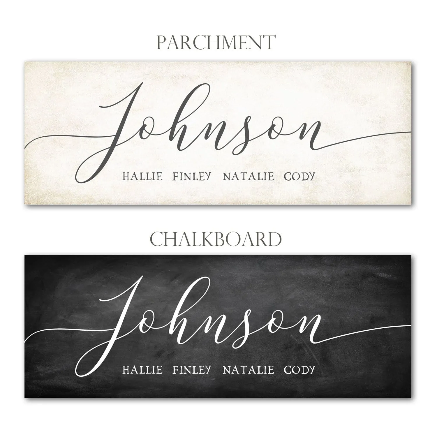 Personalized Farmhouse Script Art