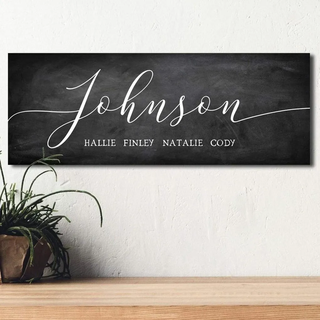 Personalized Farmhouse Script Art