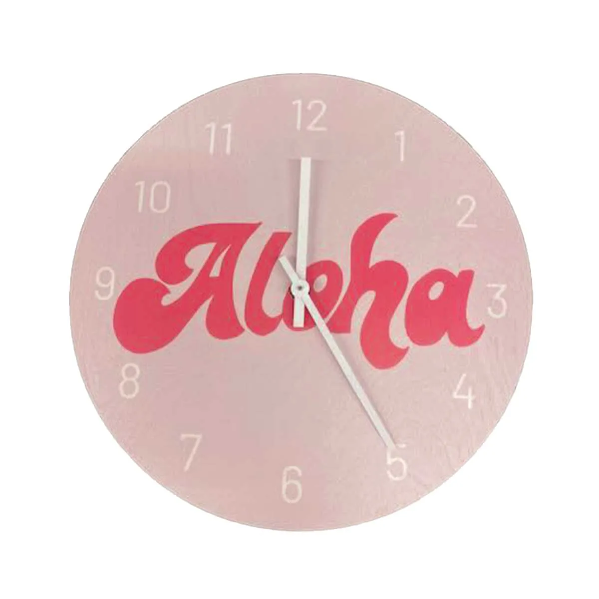 Pink Aloha Clock