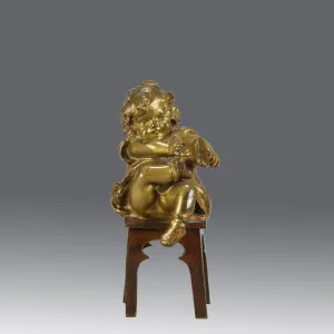 "Girl Putting on her Shoe" by Juan Clara