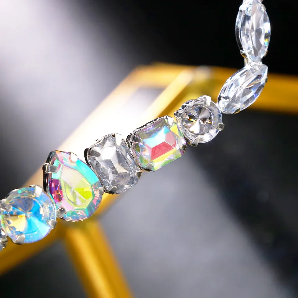 Rave Geometric Rhinestone Eyeglasses Frames