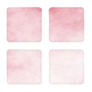 Red Clouds Sublimation Coasters Pack of Four