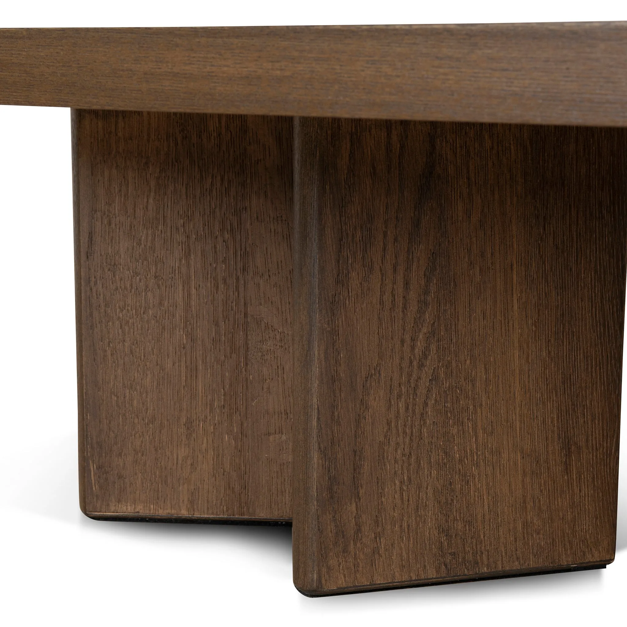 Roshan 1.3m Pill Shape Coffee Table - Caramel Oak