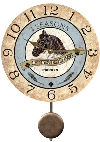 Rustic Horse Clock- Horse Clock