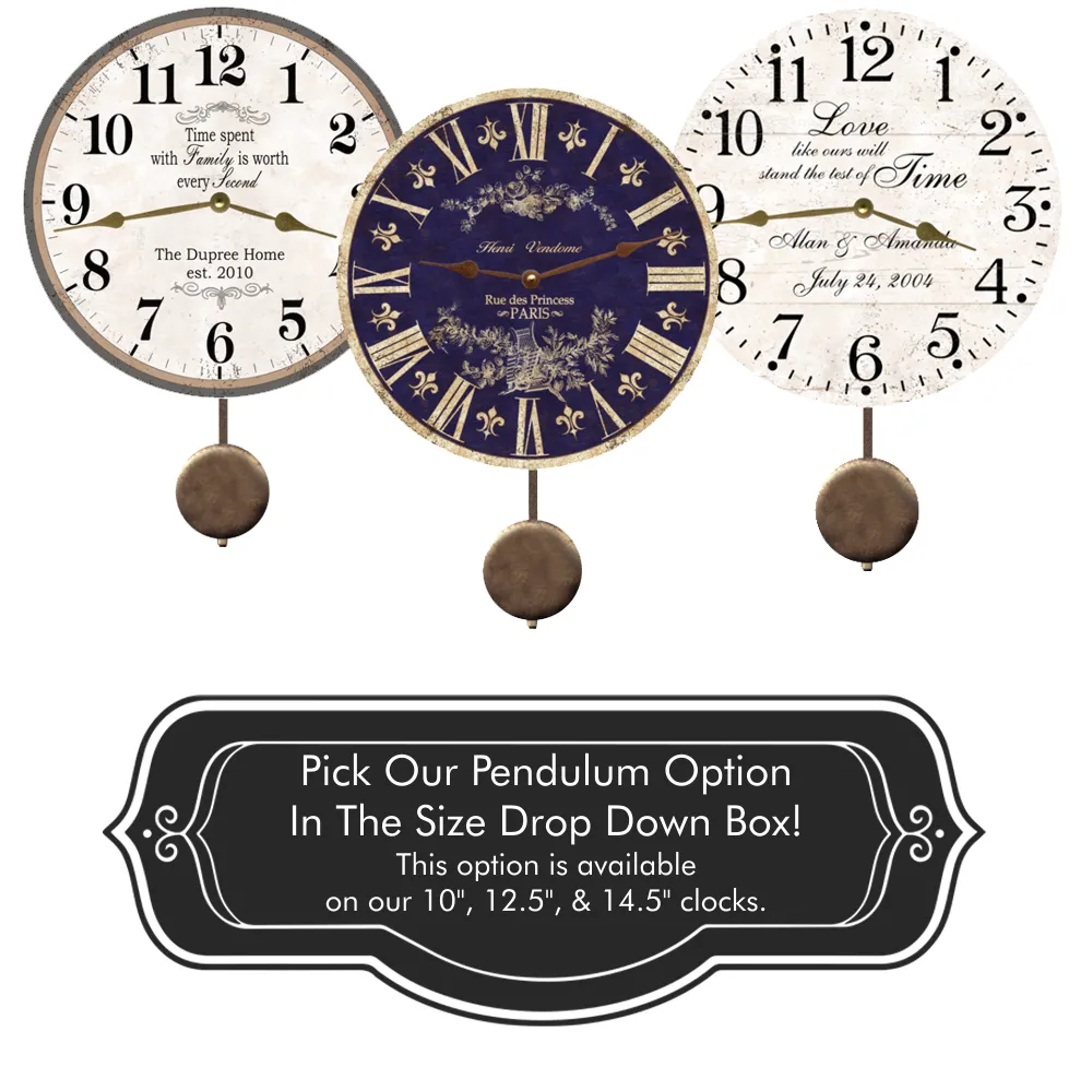 Rustic Horse Clock- Horse Clock