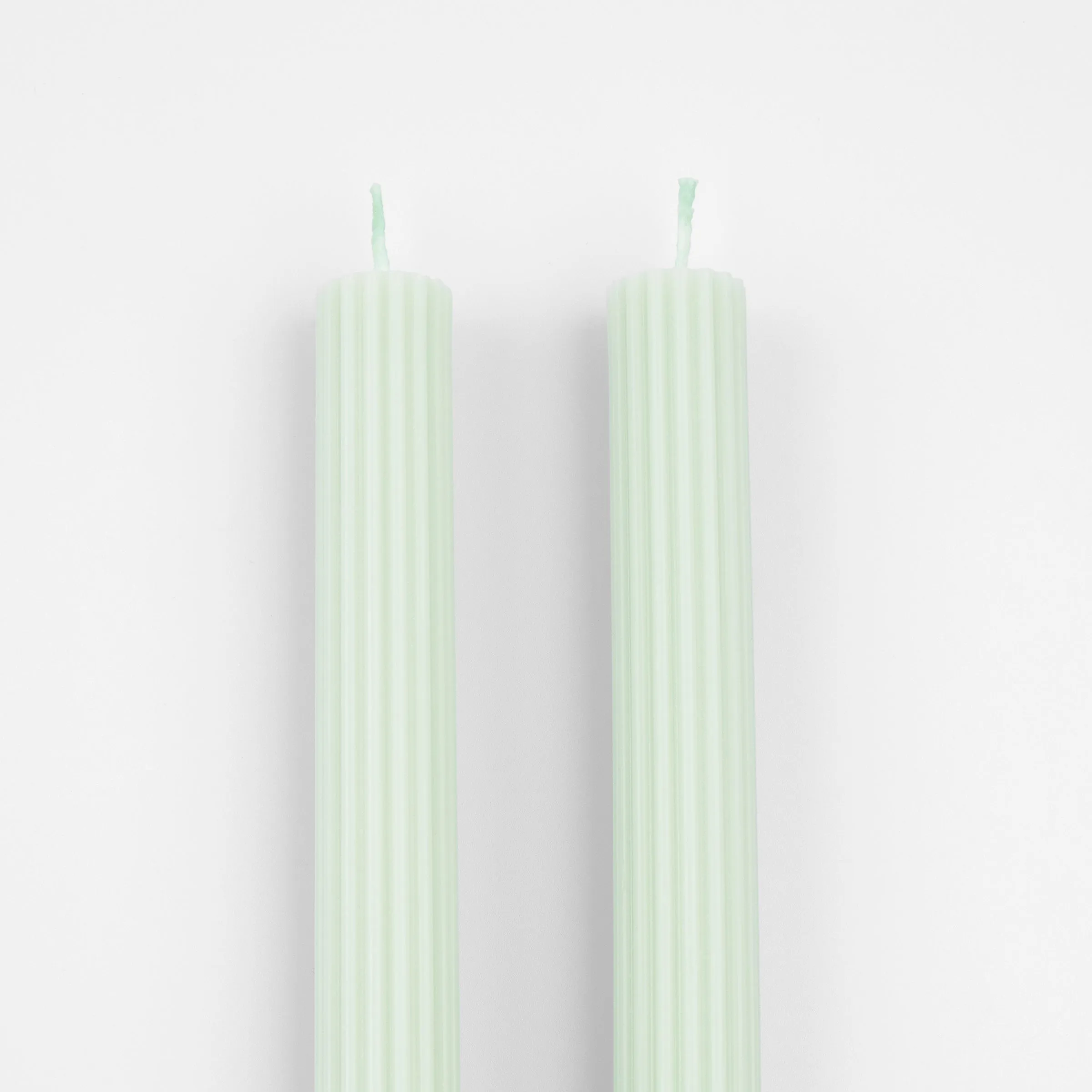 Sea Foam Green Table Candles (x 2)