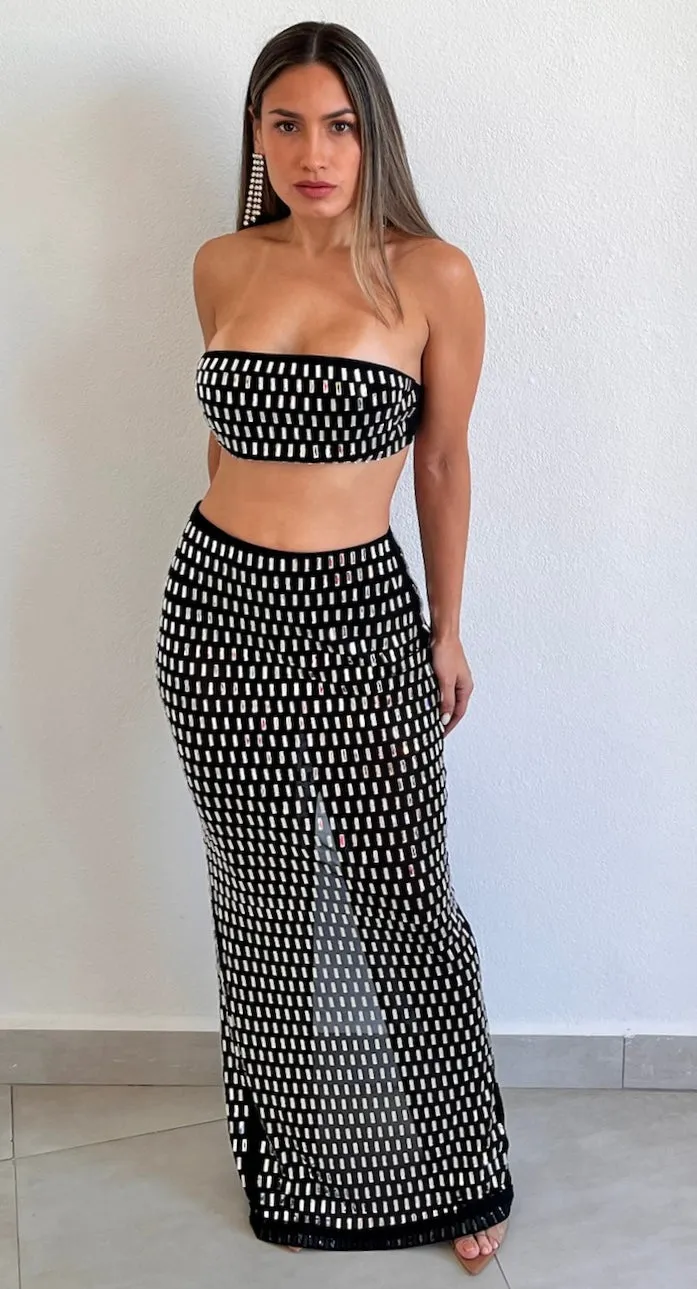Showstopper Mirrors Black Two-Piece Set
