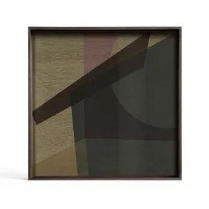 Slate Angle Large Square Glass Tray