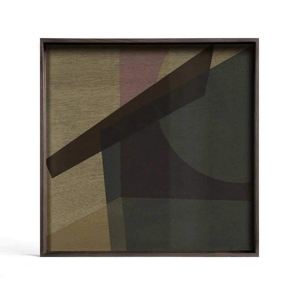 Slate Angle Large Square Glass Tray