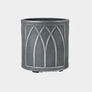 Stewart Versailles Round Planter Pewter Effect 32cm