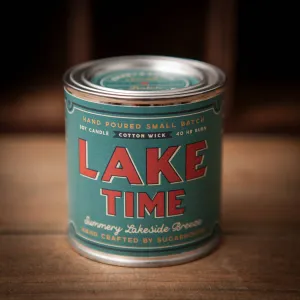 Sugarhouse Leather - Lake Time Soy Paint Can Candle