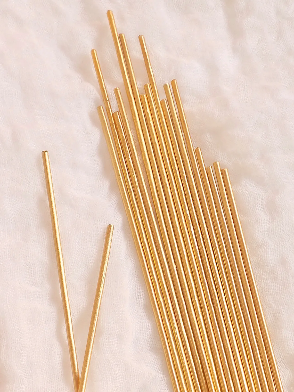 Super Skinny Gold Candles