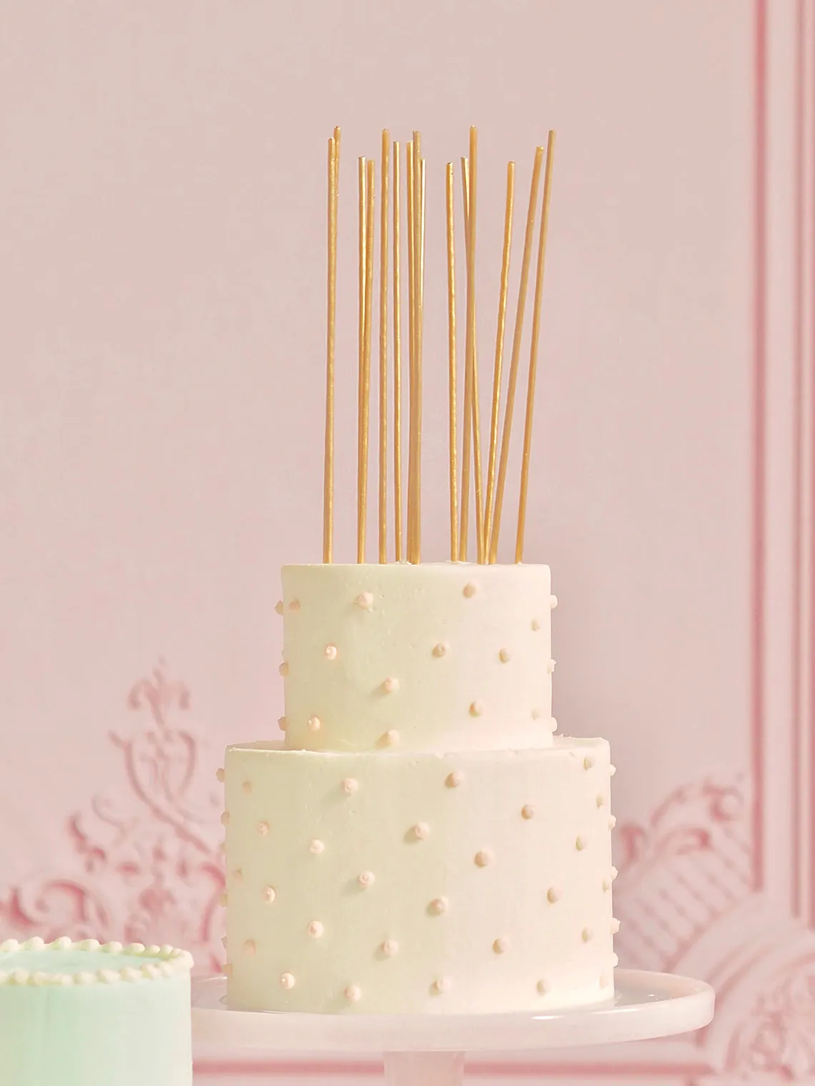 Super Skinny Gold Candles