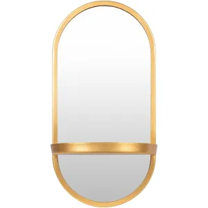 SURYA - Annapurna Gold Decorative Wall Mirror 12W x 24H - APR001-2412