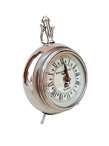 Table Clock Nikhil 7.5 inches Clock for Home Study Living Room and Office Living Room Bedroom Kitchen Office
