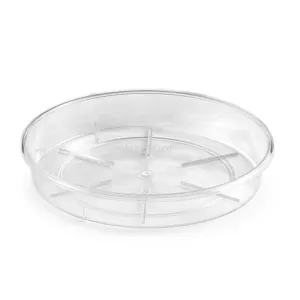Tera USA- Clear Resin Round Saucer for Pots & Planters