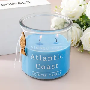 The Better Home 430g Wax Blue Water Fragrance Scented Candles Home Decor & Aromatherapy | 60 Hours Burn Time | Perfect for Gifting, Lighting | Fragrance Candles for Home in Reusable Jars