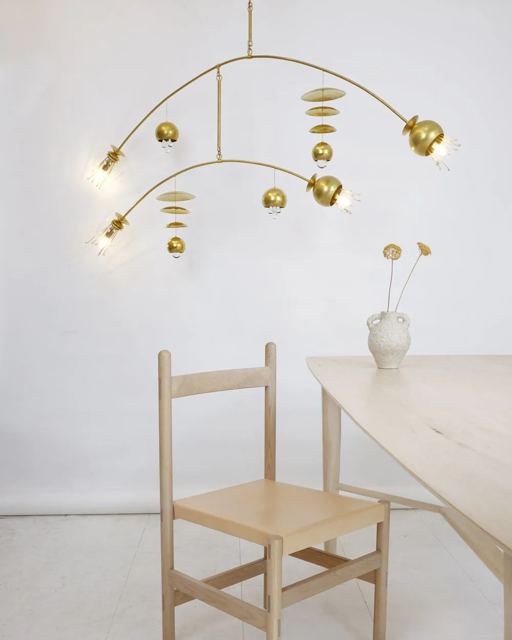 The Fleurish Minor Chandelier Brass