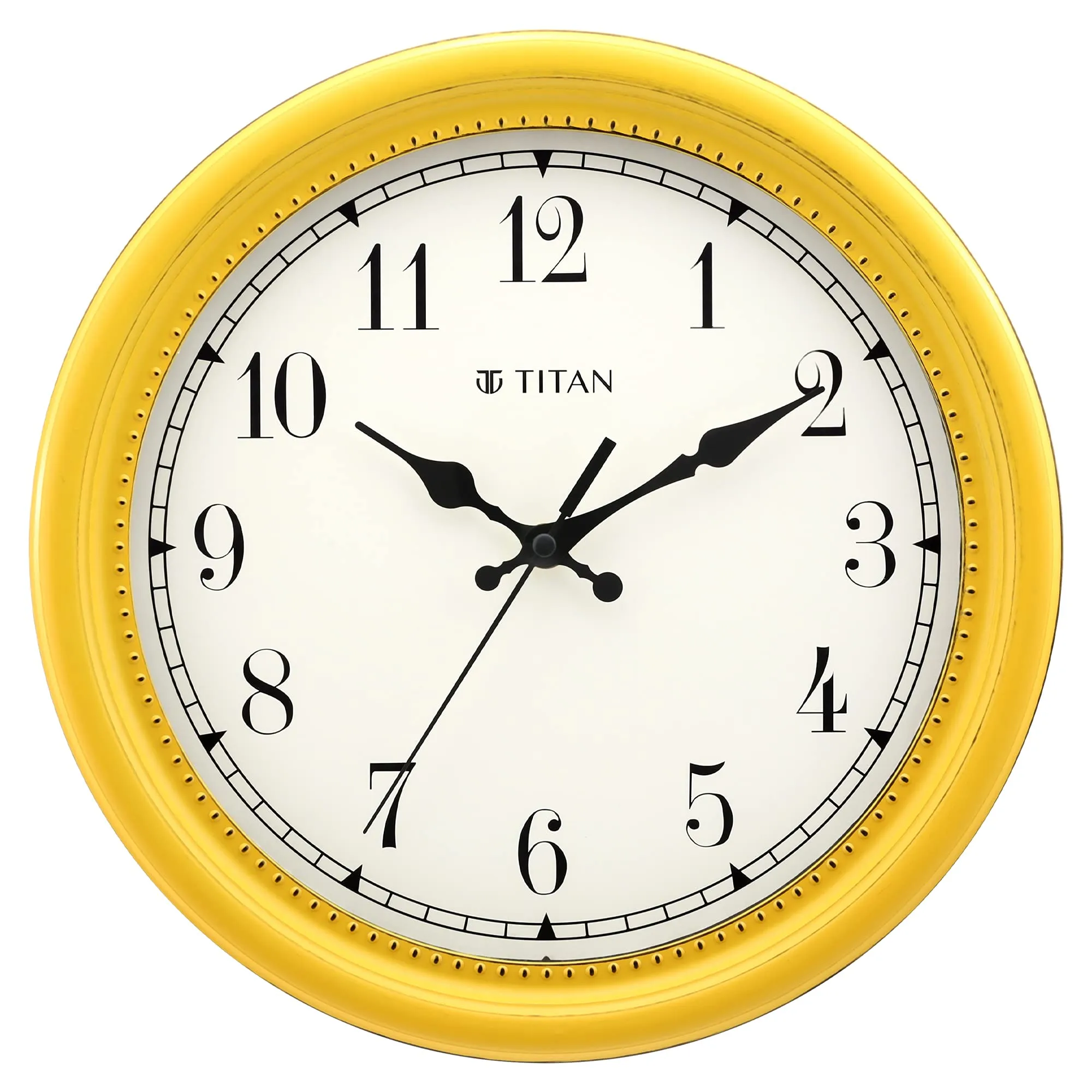 Titan Contemporary Distressed Finish Wall Clock with Silent Sweep Technology - 30 cm x 30 cm (Medium)