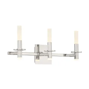 Torna 6 Lights 24 in. LED Vanity Light Polished Nickel Finish