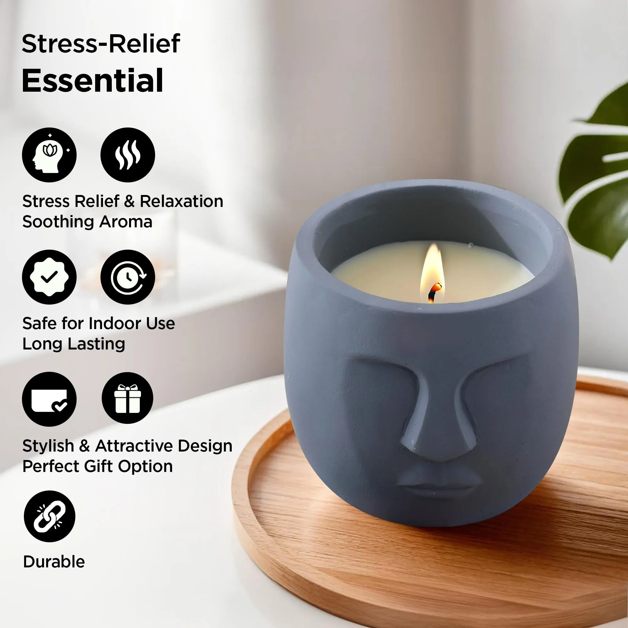 UMAI Scented Candles (30Hrs Burn Time) Black Orchid Scented Candles for Gift | Scented Candles for Home Decor | Scented Candles for Bedroom Bathroom | Home Decor Items | Aroma Candle