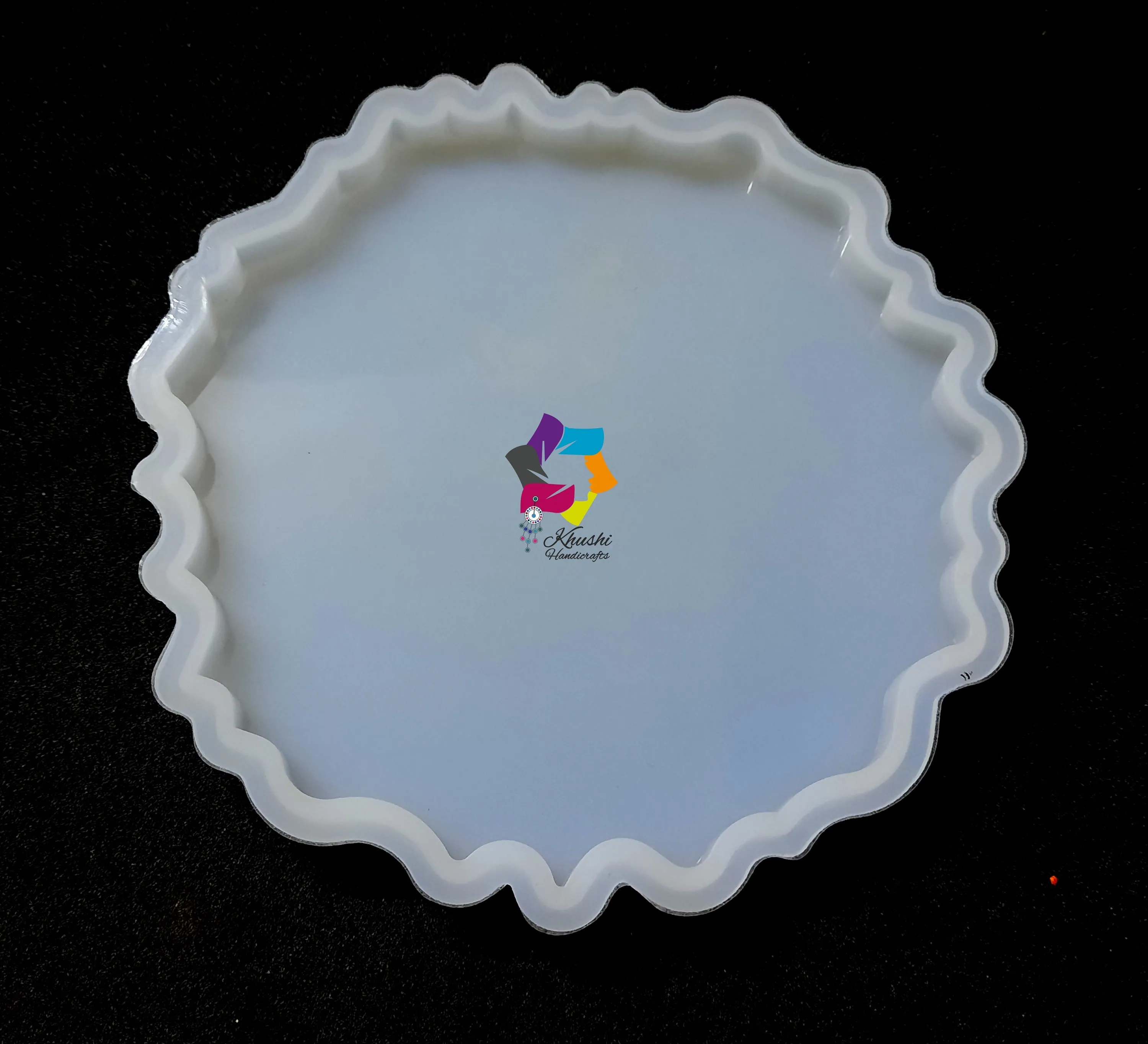 Uneven Resin Coaster Molds (2 pieces), Silicone Mould for Casting with Resin, Epoxy and Concrete