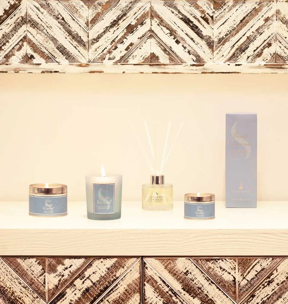 Vanilla and Coconut Tall Pillar Jar Candle