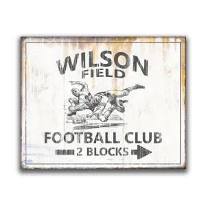 Vintage Football Personalized Art