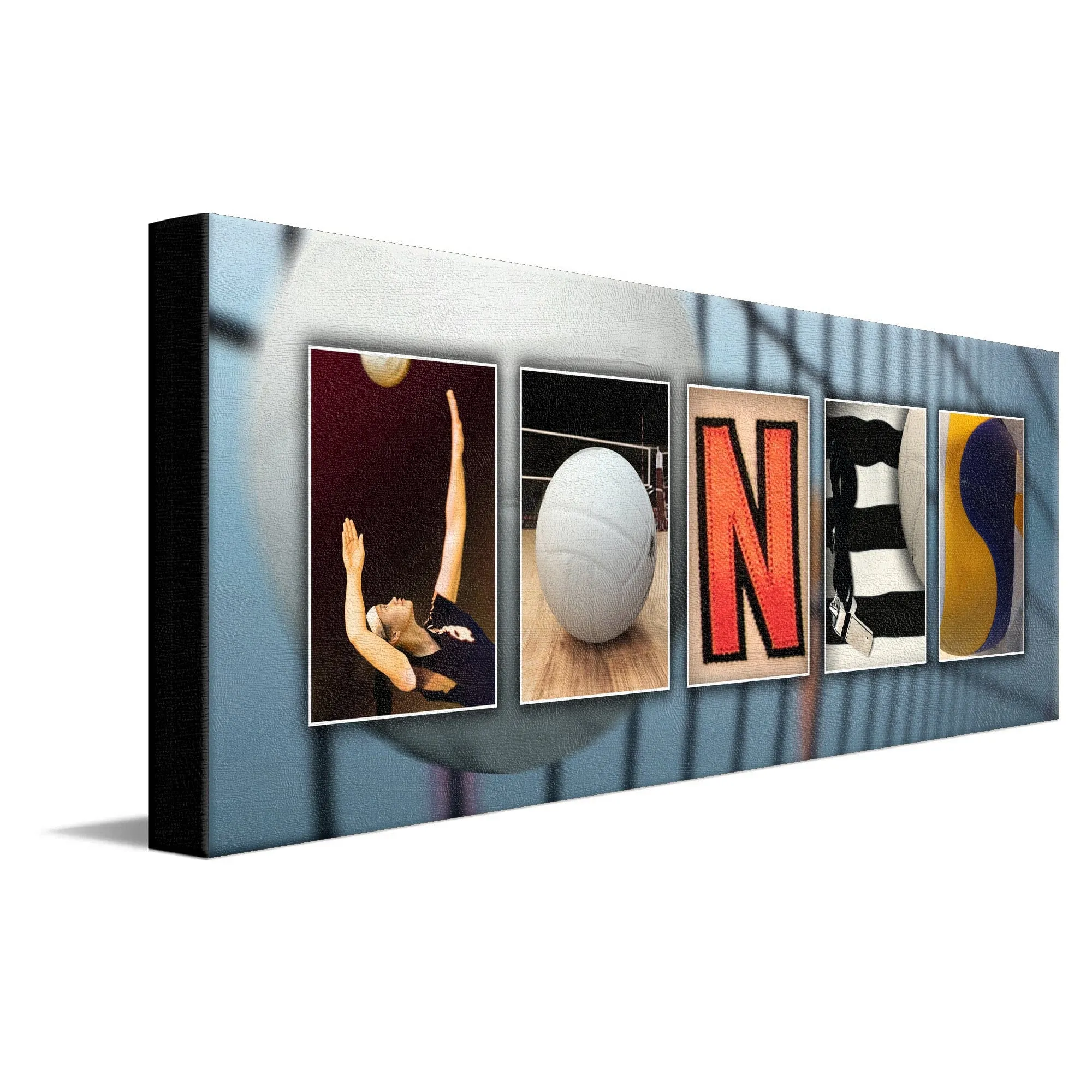 Volleyball Letter Name Art