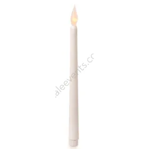 White taper LED flameless candle