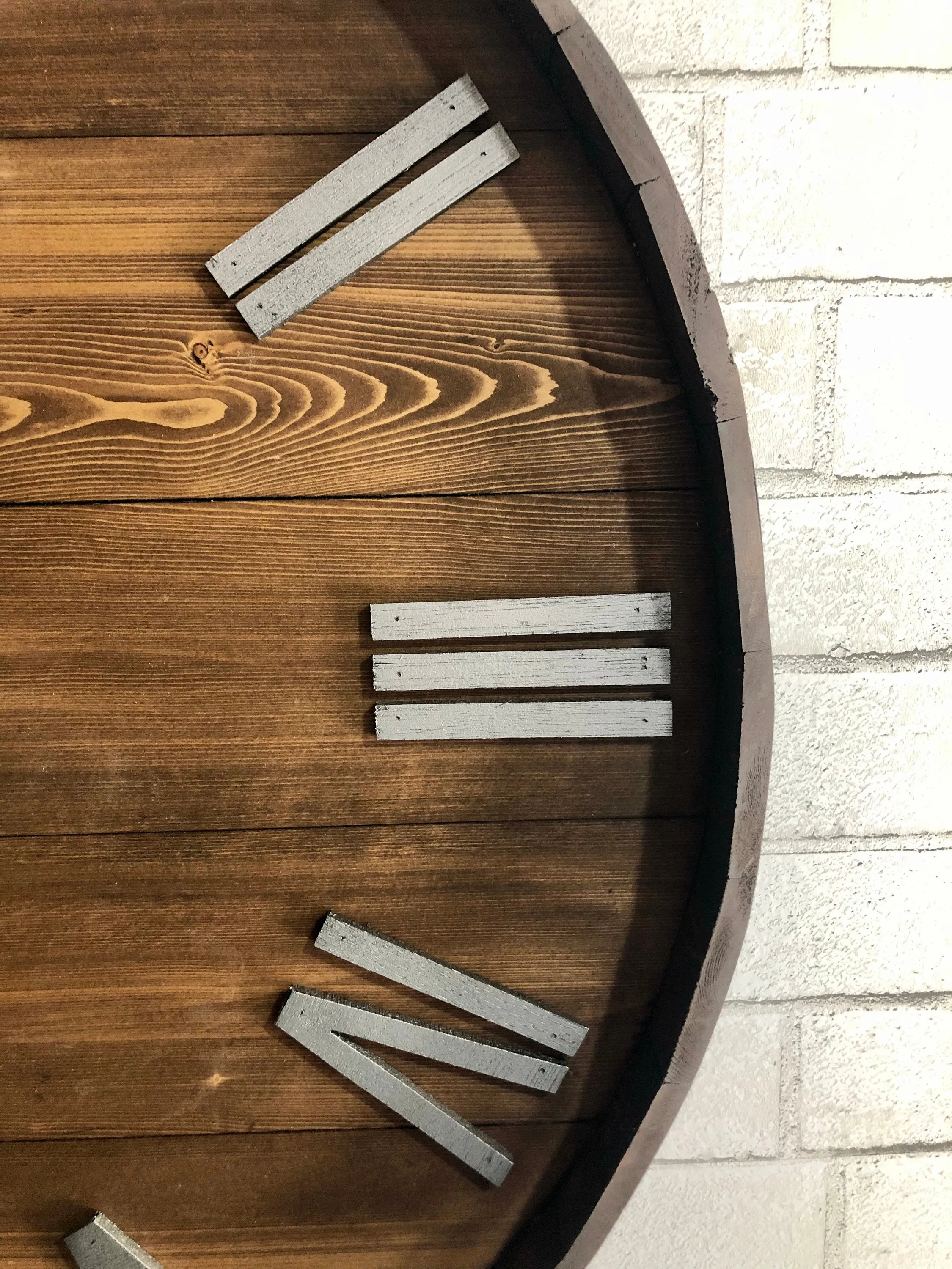 Wine Barrel Rustic Wooden Wall Clock
