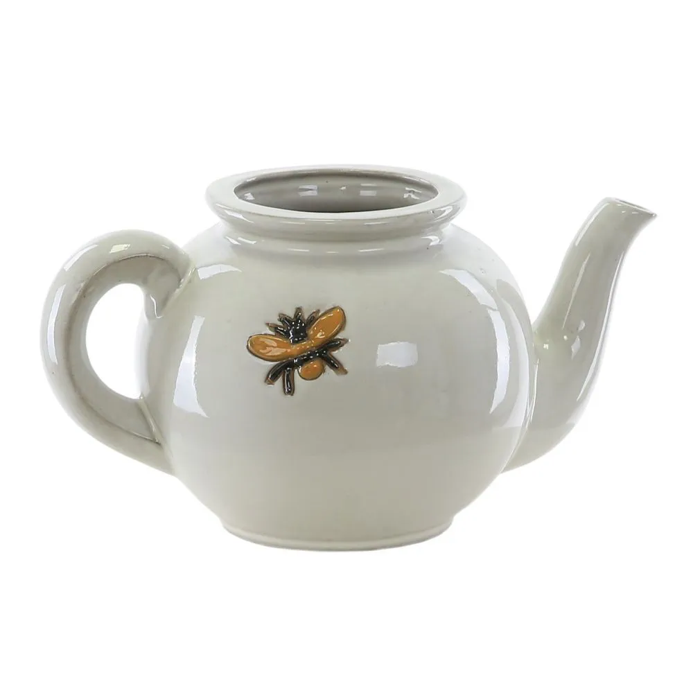 Woodlodge 15CM Cream Teapot Wall Planter